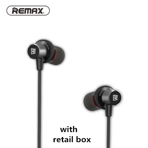 Remax S7 Bluetooth 4,1 спортивные металлические hifi наушники с магнитной адсорбцией для iphone 5s 6 7 plus, наушники, гарнитура для смартфона - Цвет: Black with box