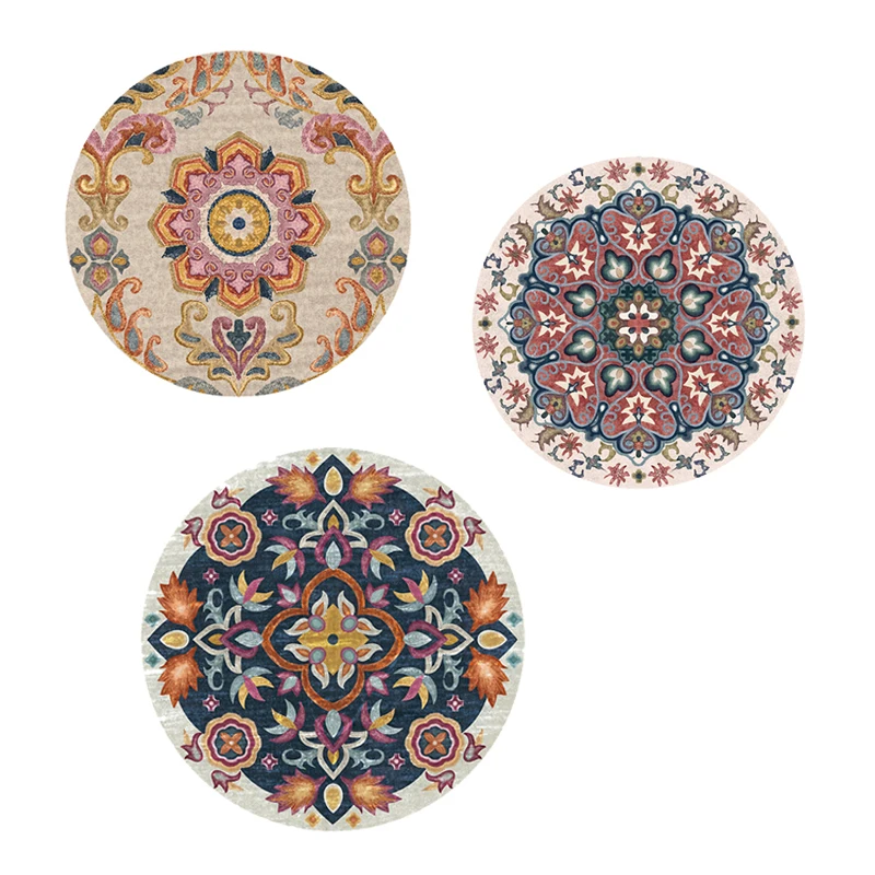 Ковер Kilim в североевропейском национальном стиле для гостиной Марокко круглый