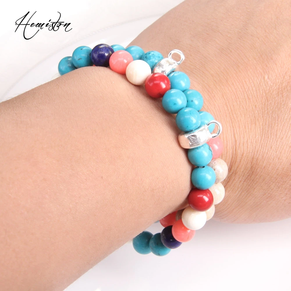 Амулетный браслет Thomas из разноцветных материалов с изображением позолоченные