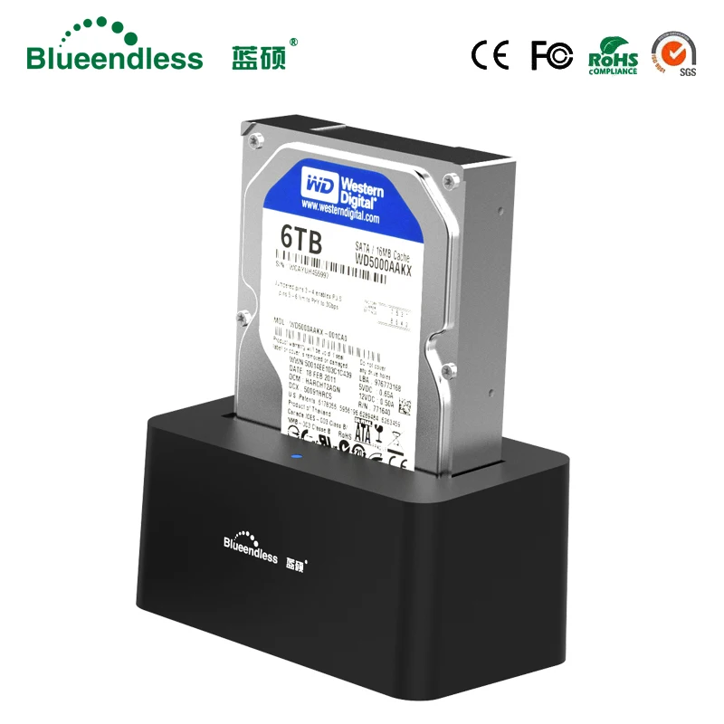 Док станция для жесткого диска Blueendless 3 5 дюйма корпус sata внешний USB 0 2 зарядное