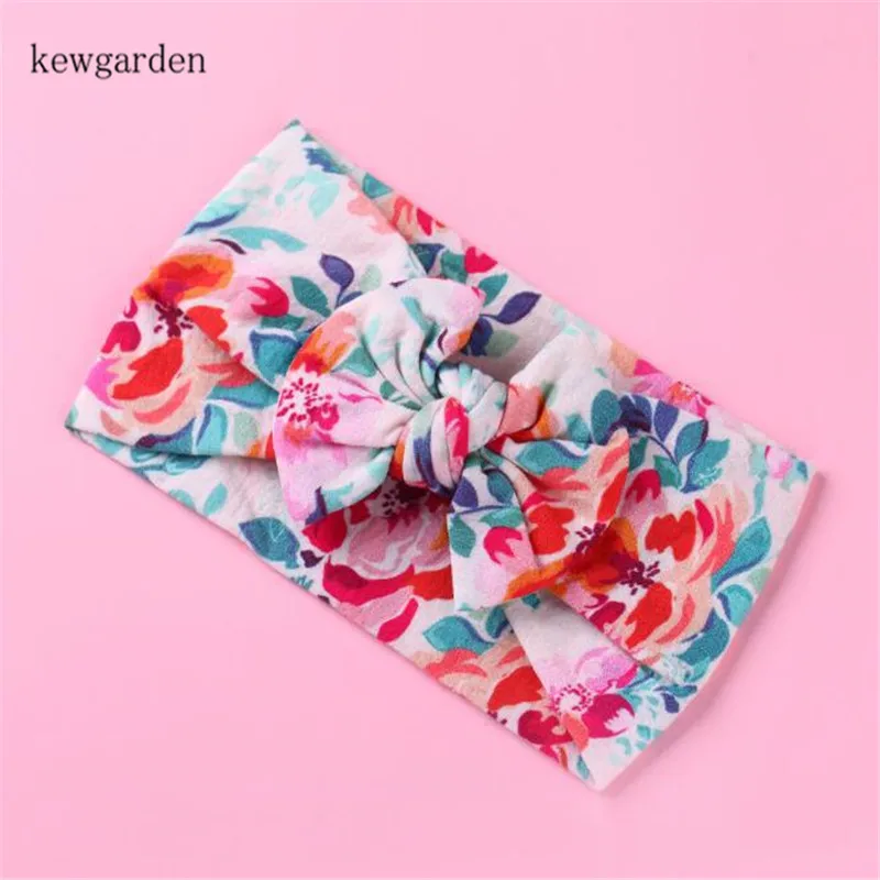 

Baby Soft Print Headbands Princess Bowknot Turban Newborn Toddler Hair Accessories Children Headwear Dropshipping 2 Pcs / Lot