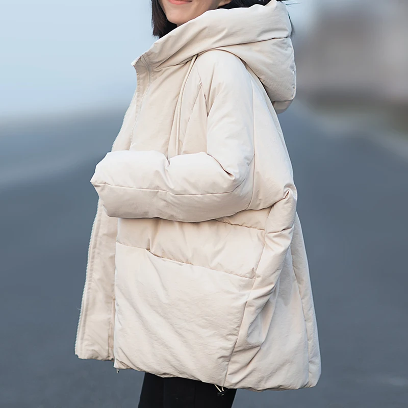YNZZU высококачественные зимние парки для женщин корейские повседневные средней