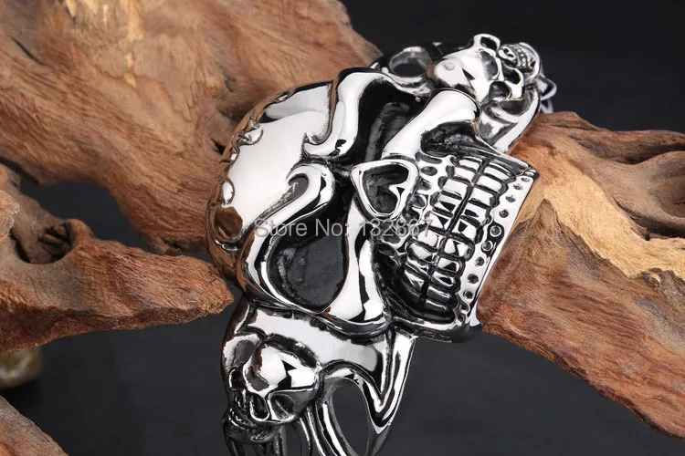 Мужской тяжелый браслет в стиле хип хоп из нержавеющей стали 100 г|bangle resin|bangles