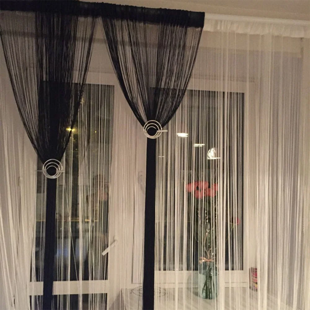 1 шт. веревка штора горячая Распродажа серебряная вспышка нить оконная дверь