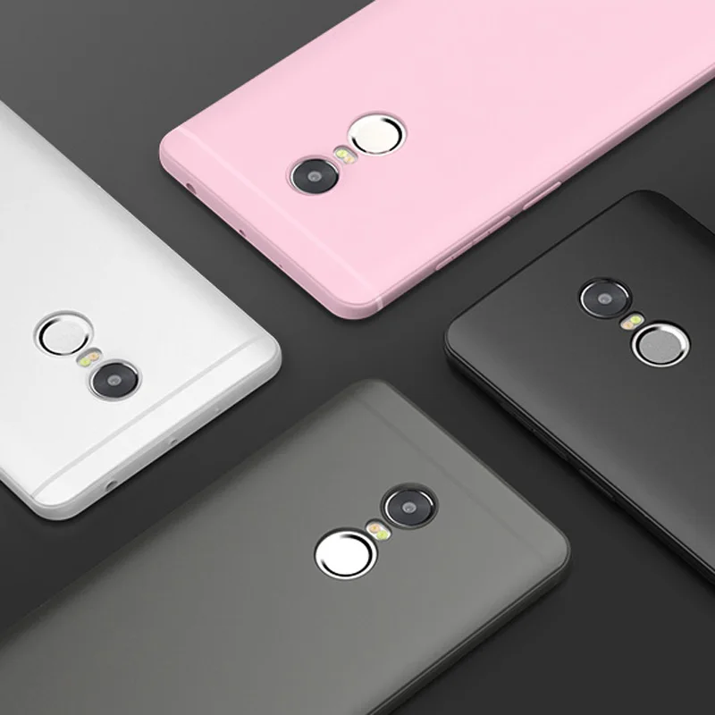 Для Xiaomi Редми Примечание 4 Случаи Обложка Ультра Тонкий ТПУ Матовый Микро скраб