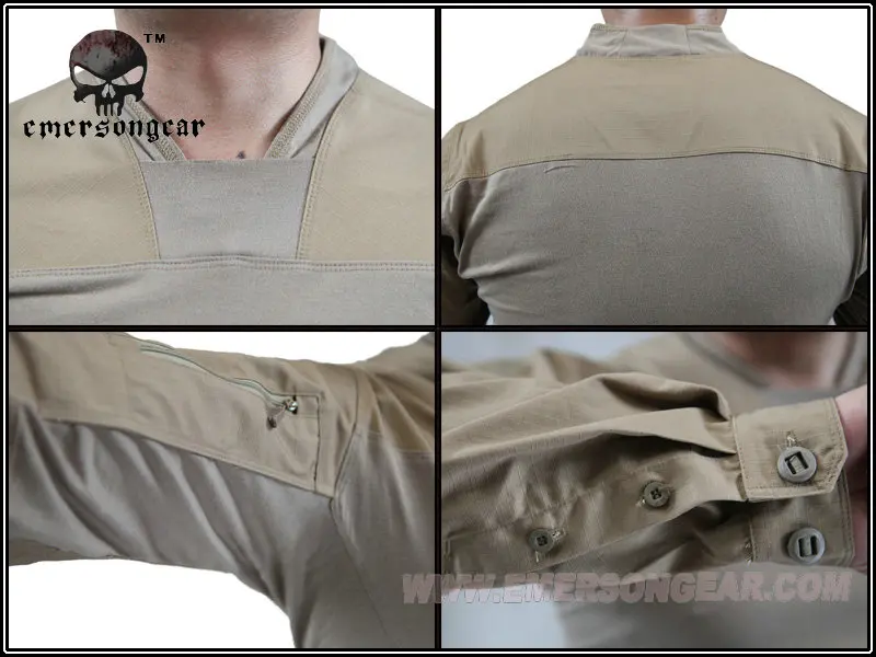 EmersonGear Arc Style LEAF Talos LT полукорпус Боевая тактическая рубашка EM8583 Койот