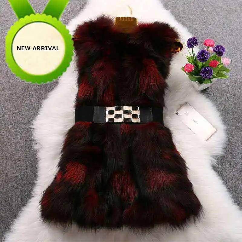 2020 New Hot Selling Real Fox Fur Vests Long Fox Fur Vests Winter Fur Coats and Free Transportation. enlarge