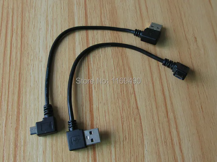 1 пара/2 шт короткий USB 2 0 A папа с левым углом к micro b 5p правым + Удлинительный адаптер
