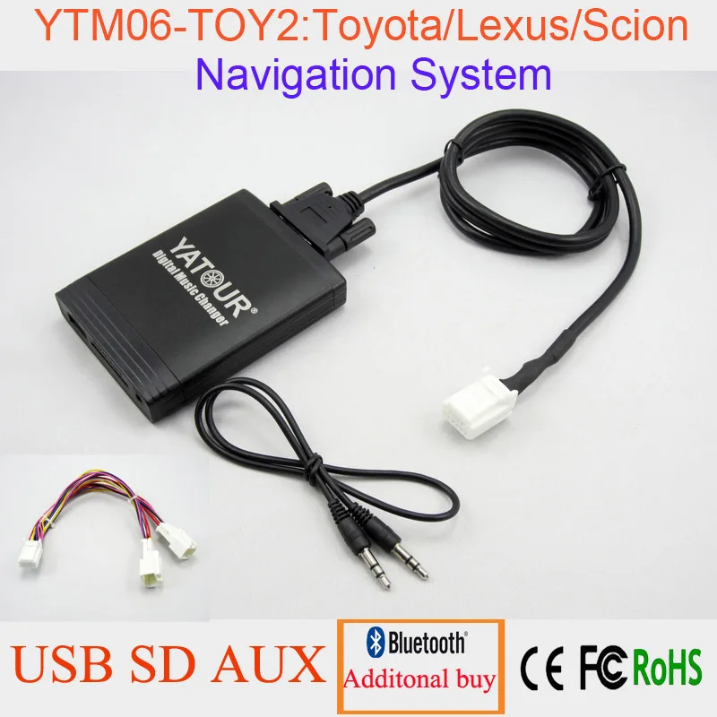 Yatour Авто MP3 плеер AUX USB Bluetooth дополнительный цифровой для Toyota Scion Lexus Avensis Land Cruiser