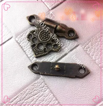 Деревянная Пряжка для коробки блокировка из сплава панели фурнитура шкатулки