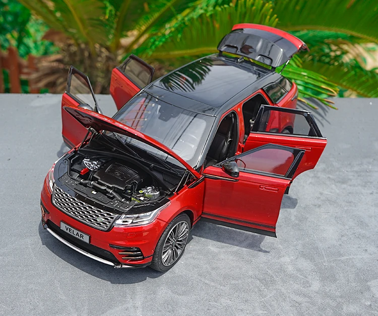 Изысканная модель из сплава велара с ЖК-дисплеем 1:18, модель внедорожника с высокой имитацией, Высококачественная коллекция и подарки