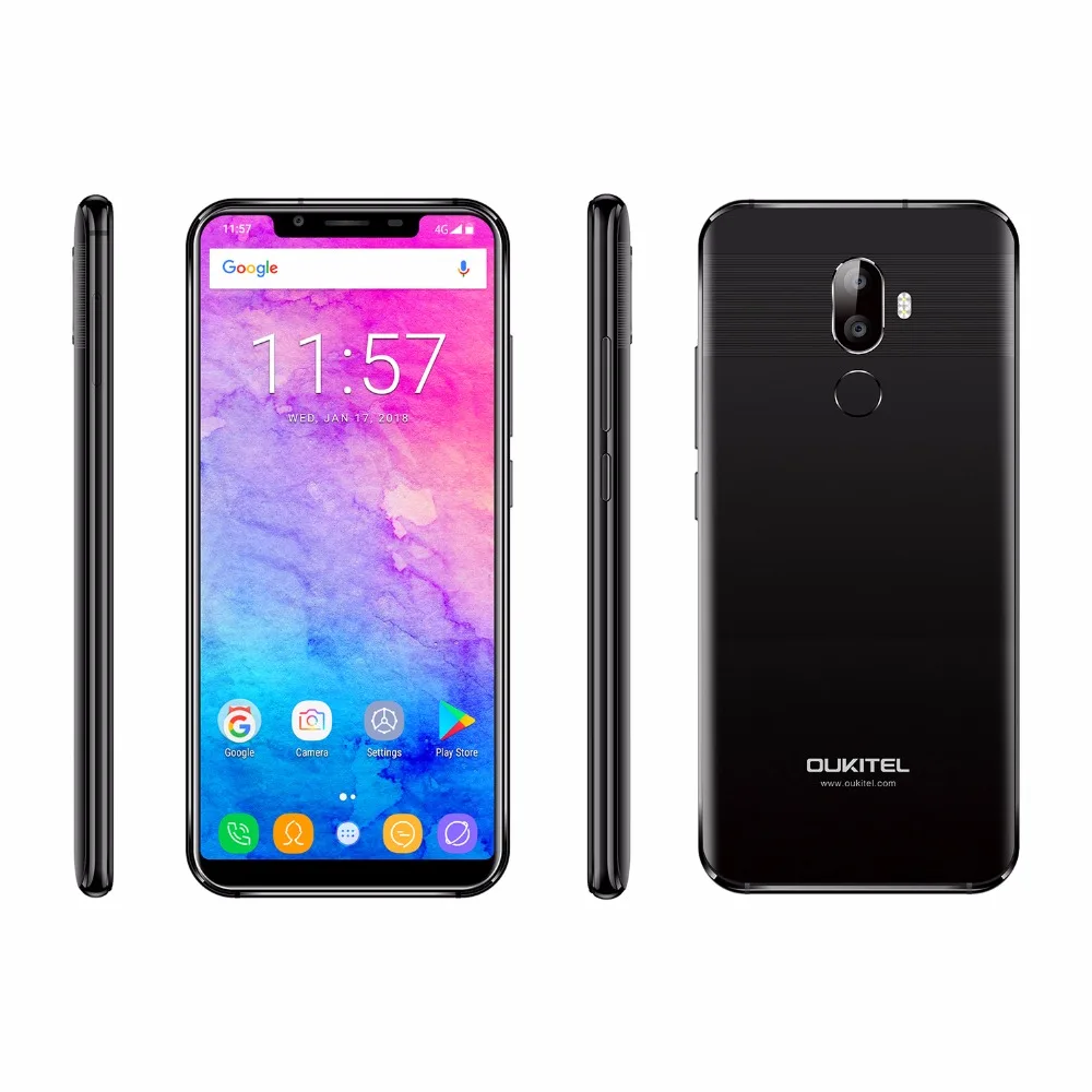 Oukitel U18 5 85 дюйма 21:9 Дисплей 4 ГБ Оперативная память 64 4000 мАч Face ID мобильного