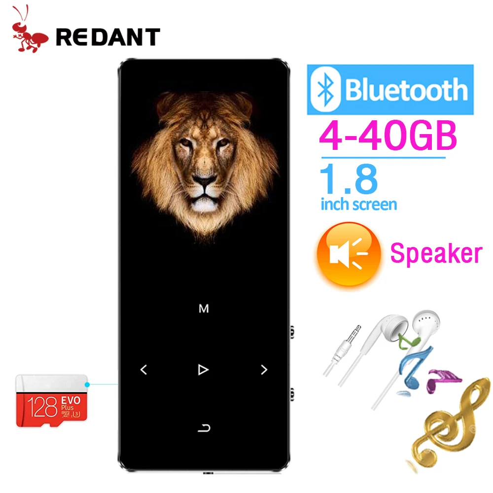 Портативный mp3 плеер с Bluetooth 4 2 и сенсорными клавишами 1 8 дюйма|MP3-плееры| |