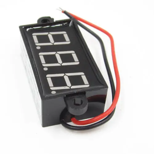 DC 3.5-30V Digital Voltmeter Voltage Test Module Waterproof 3Bit Red 0.56'' | Электроника
