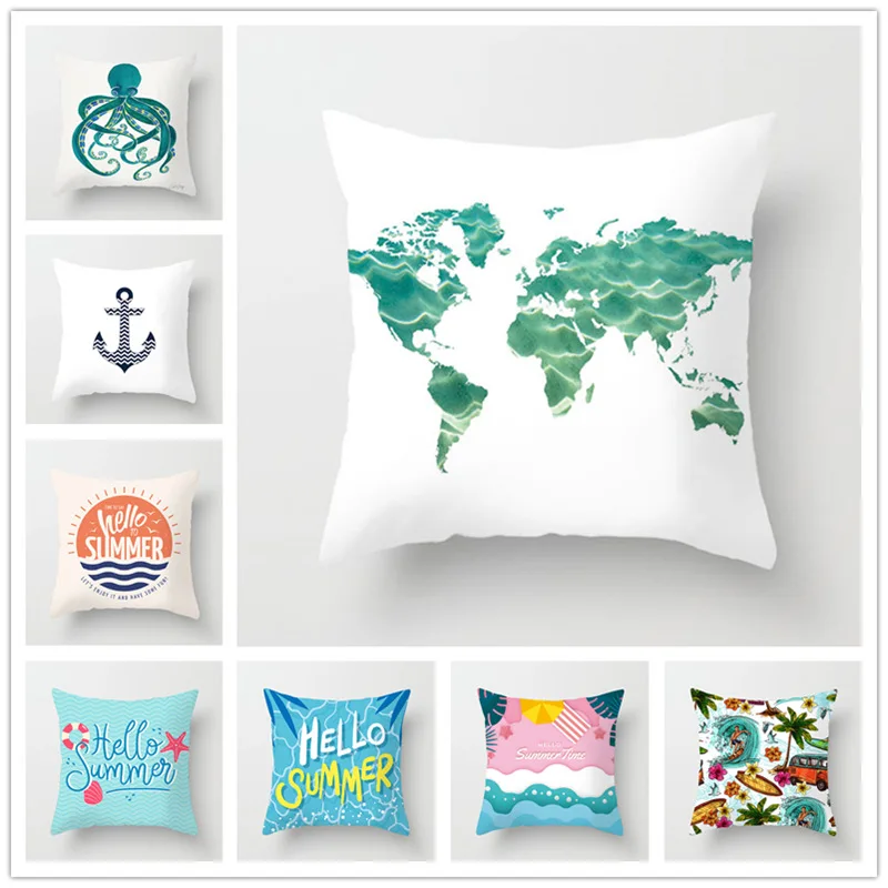 Houspace полиэстер Пич скин Hello летние для домашний декор подушки диван автомобиля