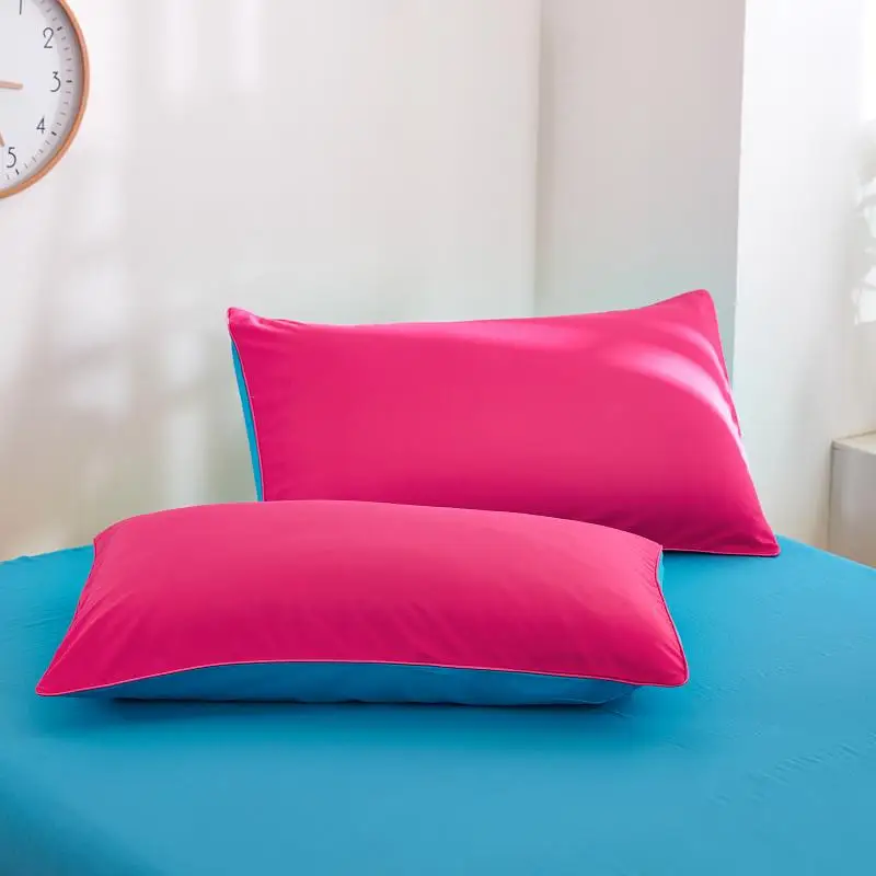 

Pure wine red pillowcase Special custom Ru size pillowcase 70*70cm ,Silver gray Dark blue light blue red + blue hit color