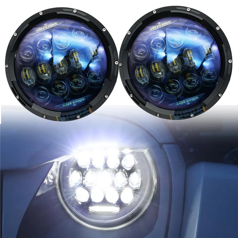7 &quotсветодиодный фар 883 комплект DRL 12v 130w Светодиодный светильник для внедорожных