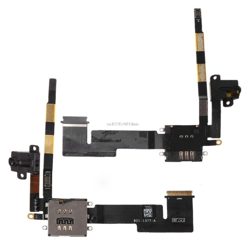 Гибкий кабель для чтения sim карт 3G наушники Version Jack аудио Замена Apple iPad 2|Шлейфы