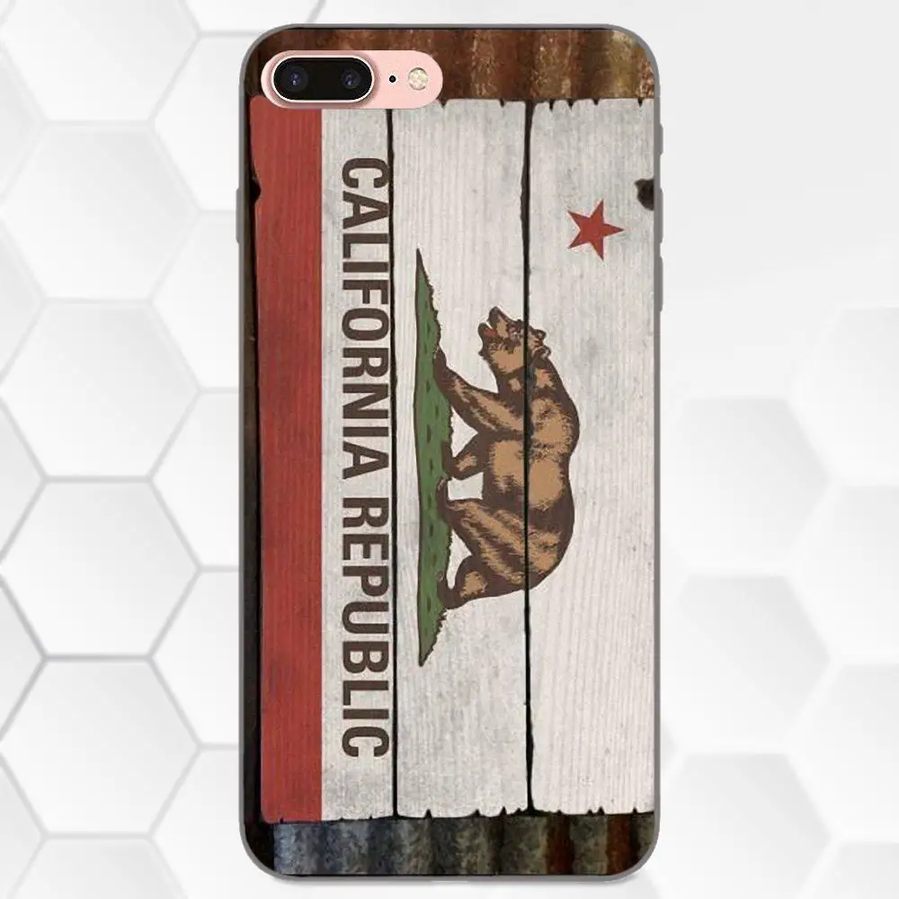 Мягкая Милая кожа Оригинал California Республика для Huawei Honor 5A 6A 6C 7A 7C 7X 8A 8C 8X 9 10 P8 P9 P10 P20