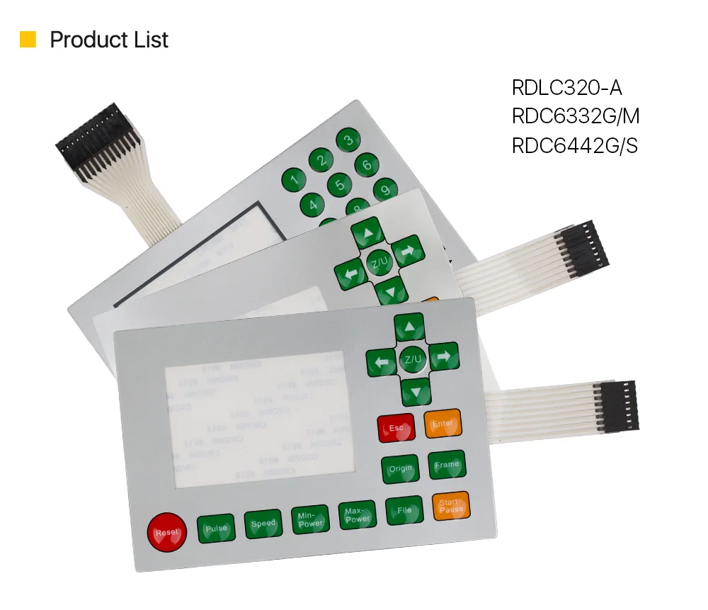 Ruida переключателя мембраны для RDLC320-A RDC6332G RDC6332M RDC6442S RDC6442G ключ пленочная клавиатура маска