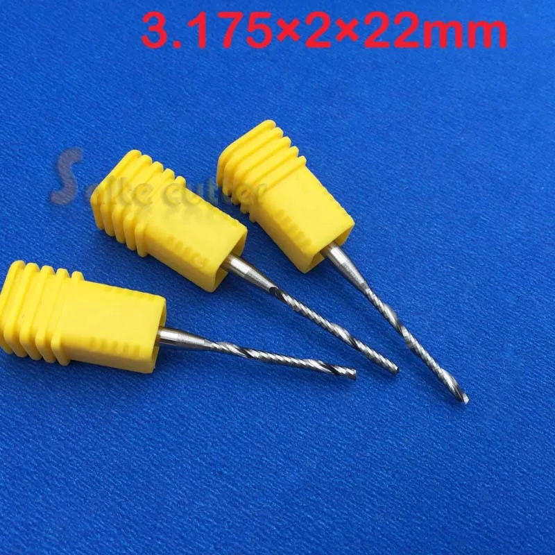 Концевая фреза для резки с одной канавкой ААА 10 шт. фрезы Фрезы ЧПУ 3 175 мм * 2 22 |