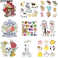 cartoon cute little dog animal thermal transfer applique iron on transfers for clothing iron diy patch patches for clothes d