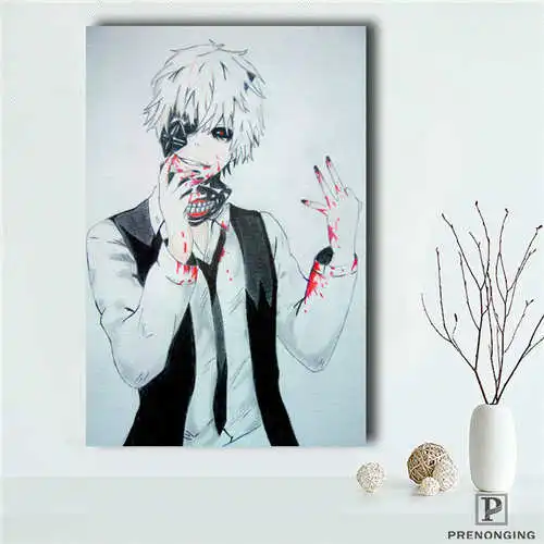 На заказ tokyo_ghoul (1) @ печатные плакаты ткань настенные художественные картины для