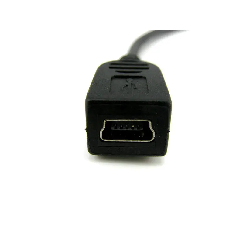 Мини USB 5 контактный Удлинительный кабель с углом понижения 0 25 м|Компьютерные
