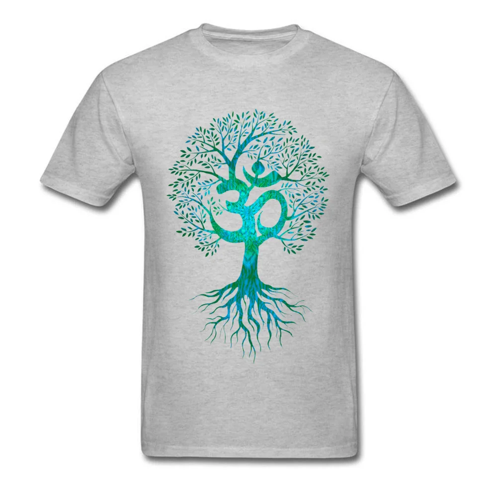 Мужская футболка Om Tree Of Life, черная футболка, европейские топы, футболки, хлопковая ткань, облегающая одежда на День Благодарения, подарок на день рождения
