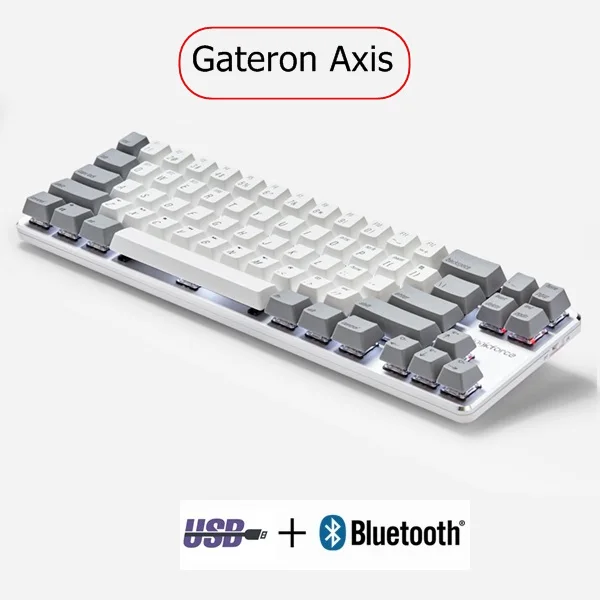 Золотой Magicforce Smart 2 Bluetooth 4,0 Беспроводная/USB Проводная Двухрежимная 68 клавишная механическая клавиатура PBT Keycap подключение нескольких устройств - Цвет: Золотой