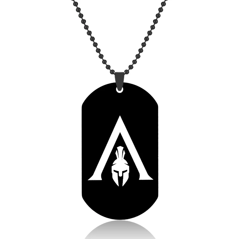 Лидер продаж игра Assassins Creed собачьи бирки ожерелье модный шар цепочка нержавеющая