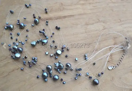 Новое поступление искусственное жемчужное ожерелье многожильное из