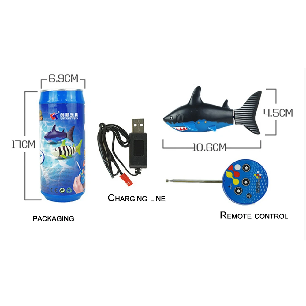 RC Пульт Дистанционного Управления Акула Карманный мини пластиковые игрушки рыбы
