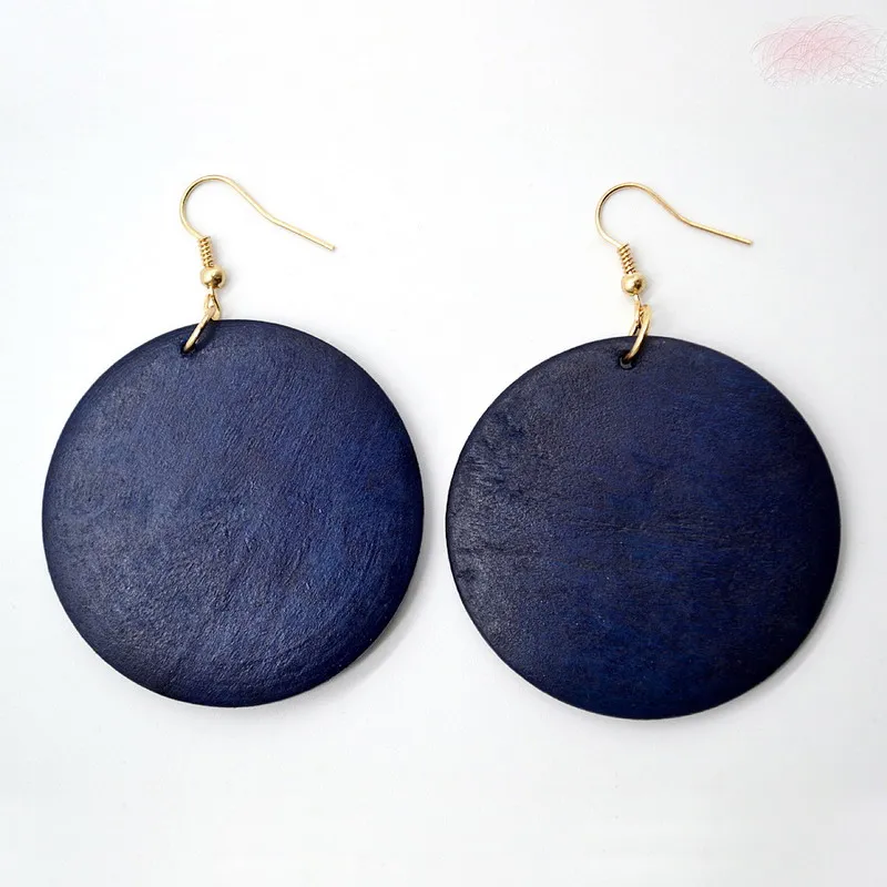 Rainbery Monogram Wood Earrings 2021 New Fashion Women Jewelry Wholesale Natural Dangle JE0541 | Украшения и аксессуары