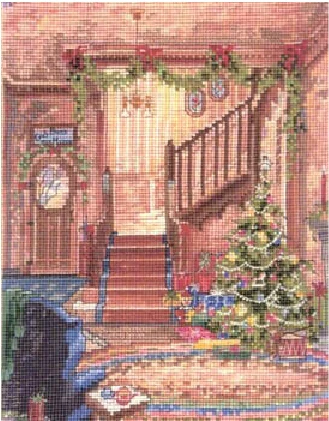 

14ct DIY китайский вышивка крестом Рождество вечерние дерево вышивка ручной набор для шитья Европейский живописный Декор для дома