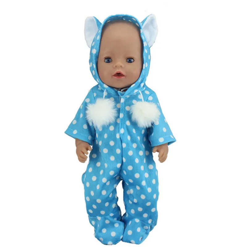 Baby New Born Fit 17 inch 43cm Doll Clothes Accessories Warm Dot Suit For Birthday Gift | Игрушки и хобби