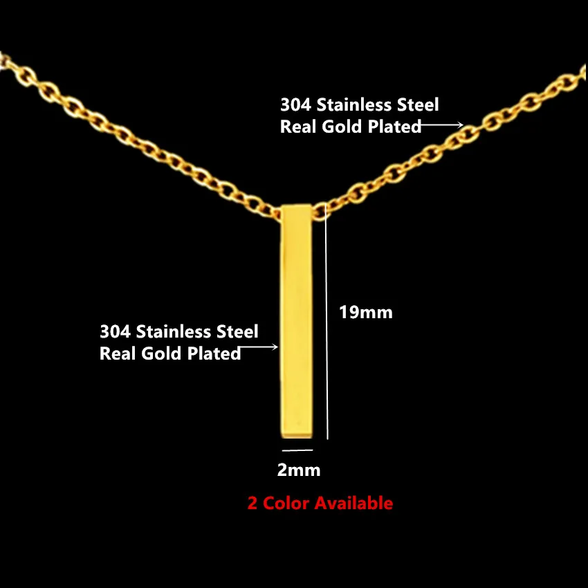 Минималистичные вертикальные ожерелья для женщин bff ювелирные изделия из