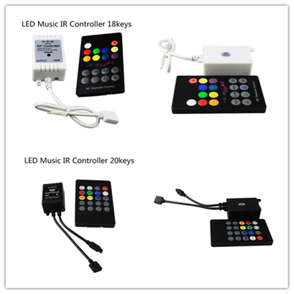 Музыкальный контроллер rgb со звуковой активацией 30 шт. 12 24 В постоянного тока