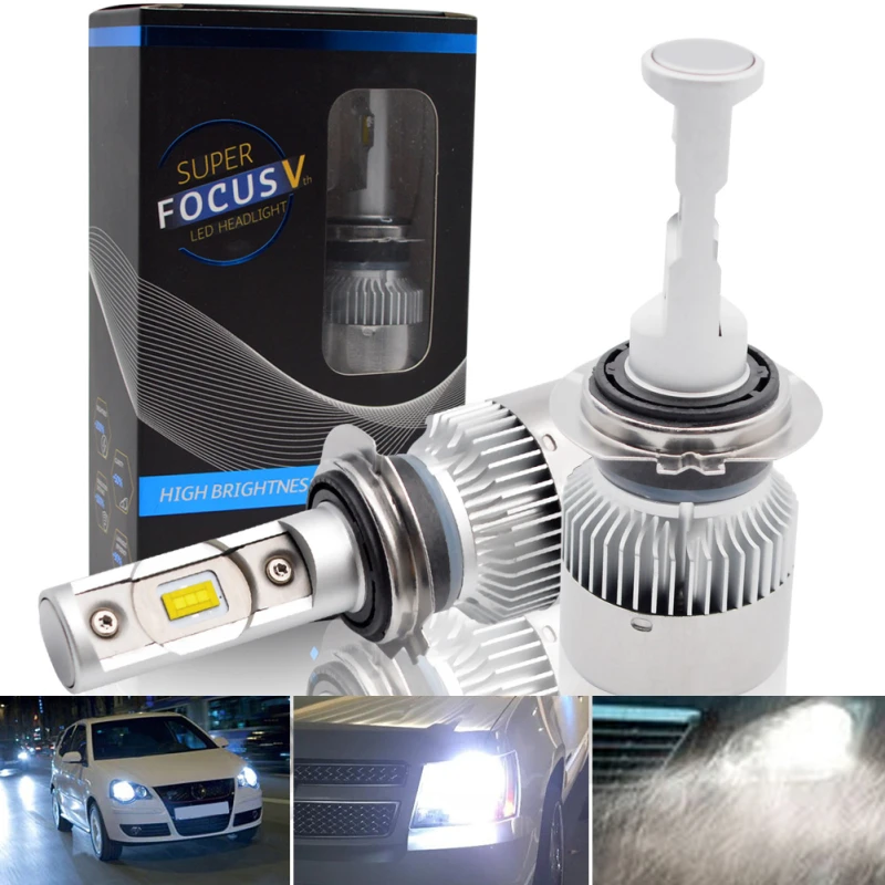 Автомобильные светодиодные лампы H7 H4 H8 H9 H11 70 Вт 6000 лм|Передние LED-фары для авто| |