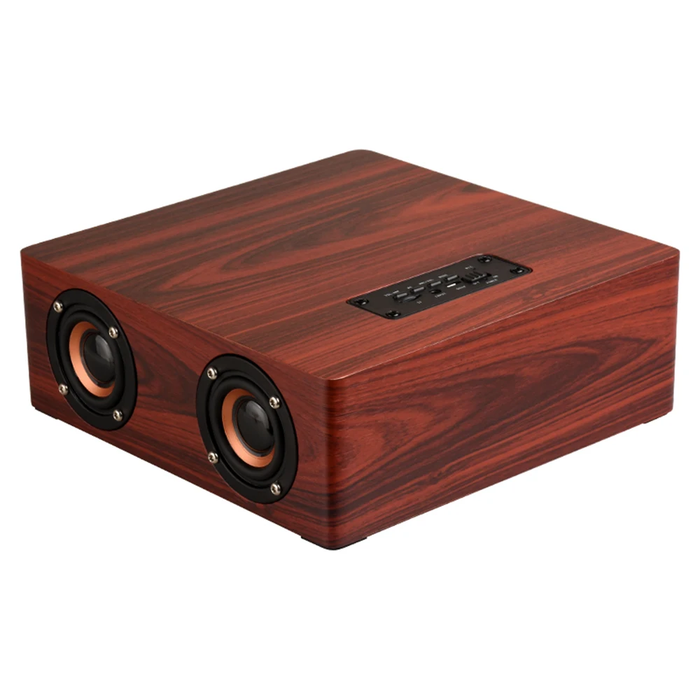Q5 HiFi Многофункциональный Bluetooth 4 2 деревянный динамика сабвуфер поддержка AUX TF