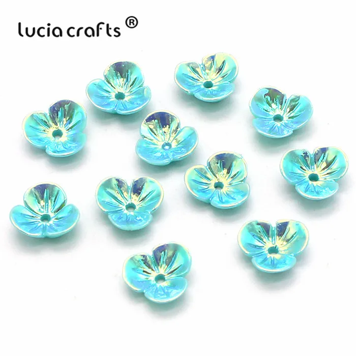 Lucia crafts 24 шт./лот 10 мм полимерный цветок с плоской задней частью материалы ручной работы для скрапбукинга художественное оформление ручной работы аксессуары D0914 - Цвет: lake blue