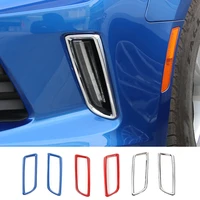 shineka newest daytime running lights lamp cover ring bezel outlet exterior trims abs for chevrolet camaro 2016 free shipping