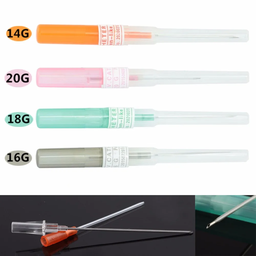 5 шт./лот хирургическая сталь I.V. Катетер Cannula стерильные иглы для пирсинга 14 г 16 18 20