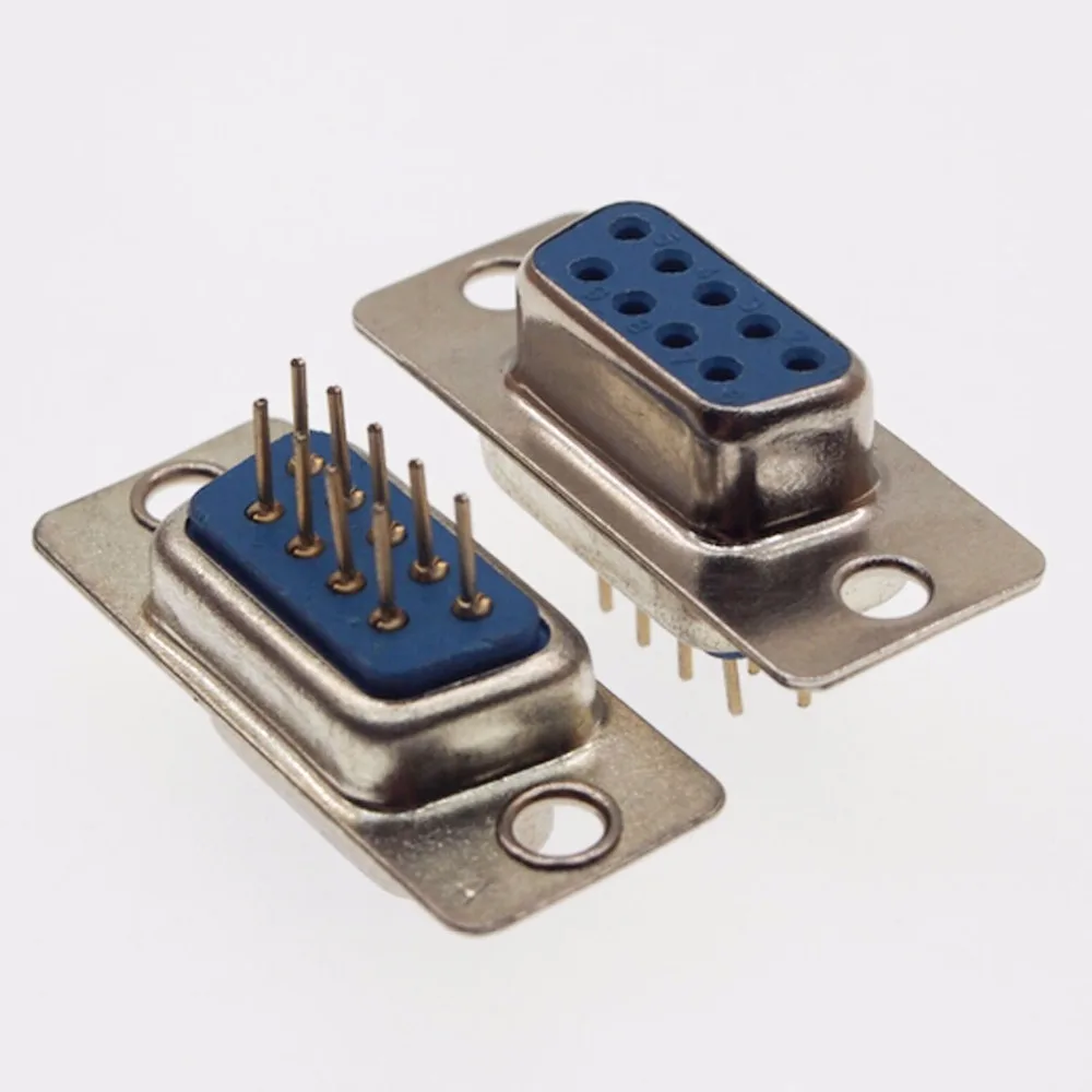 Бесплатная доставка DB9 штекер гнездо разъем RS232 COM серийный | Электроника