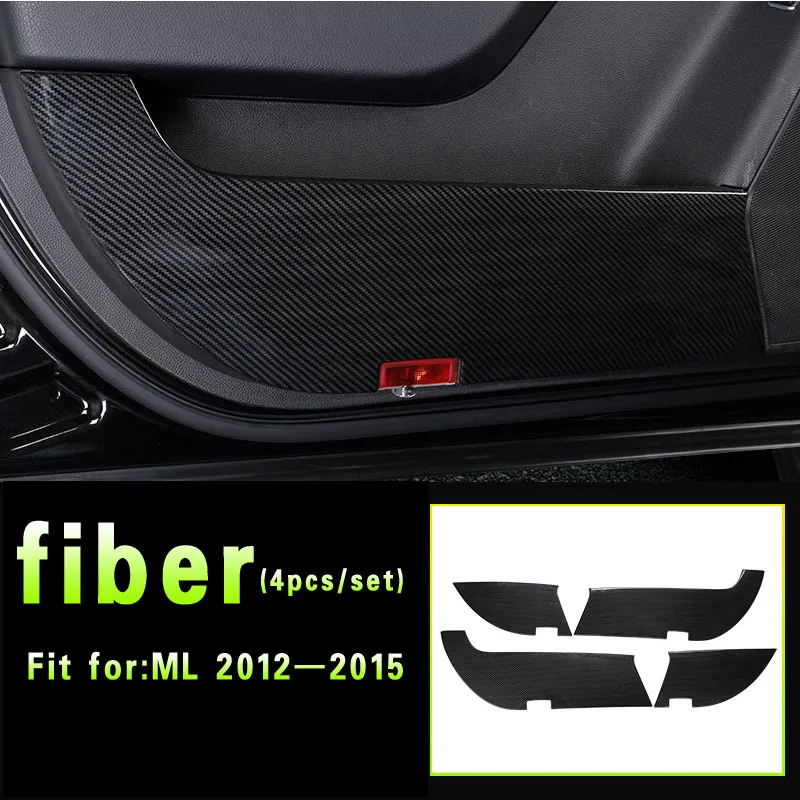 fiber ML 2012-2015 Для Mercedes Benz ML320 350 2012 W166 350d GL450 x166 GLS защитная дверь царапина Марка грязная накладка наклейка аксессуары - Название цвета: fiber ML 2012-2015