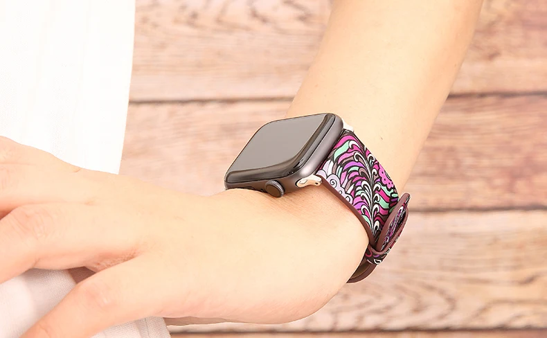 Ремешок для apple watch 42 мм 38 мм 44 мм 40 мм кожаный ремешок pulseira аксессуары для apple watch браслет correa iwatch 4 3 2 1