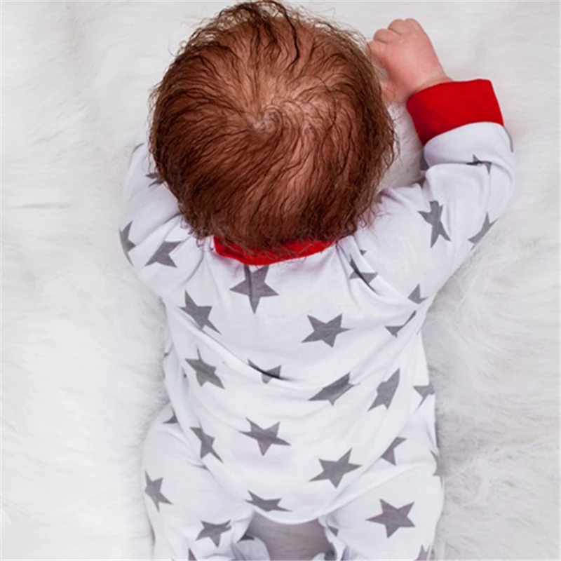 55 см/22 &quotвинил ручной Soft Touch Reborn Baby Куклы дети Игрушечные лошадки W Звезда печати