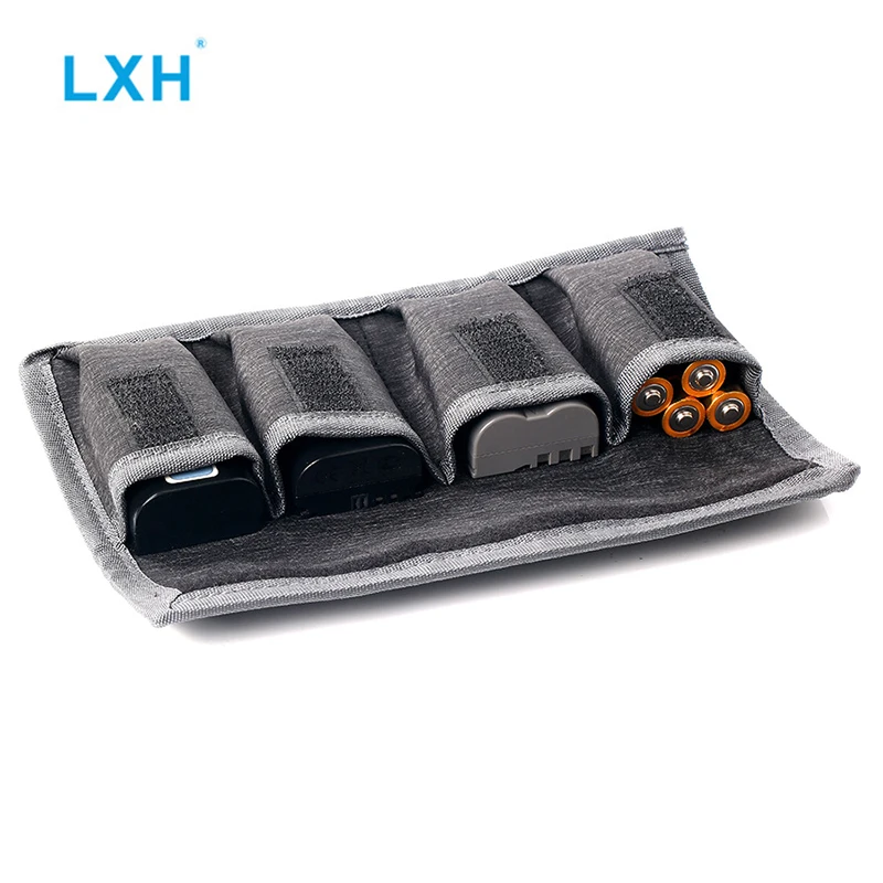 Сумка для аккумулятора LXH нейлоновая сумка защитный чехол Canon LP-E6 Sony LP-E8 NP-FW50 EN-EL14 AA
