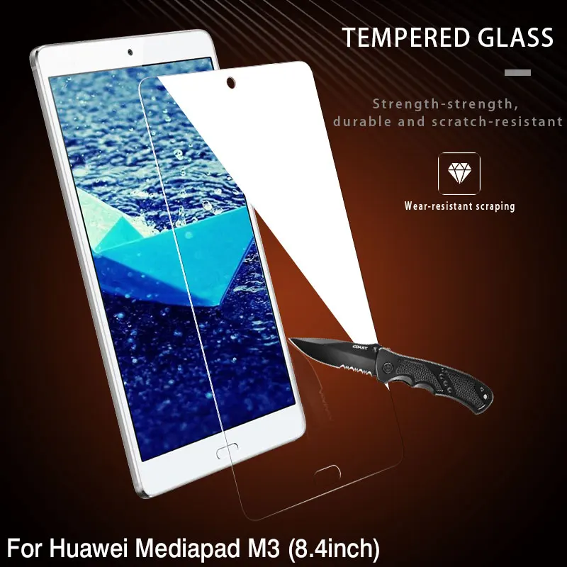 Закаленное стекло для Huawei Mediapad M3 8 4 Защитная пленка экрана аксессуары планшета