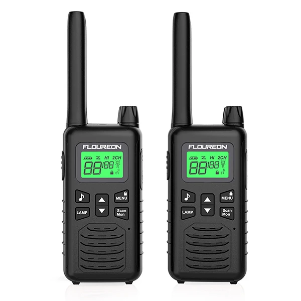 Black 1 пара Walkie Talkie 22 канала FRS/GMRS 462-467 МГц двухстороннее радио легкий ручной домофон портативный коммуникатор трансивер США - Цвет: Black